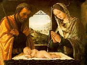 Lorenzo  Costa Nativity oil painting artist